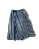 [AG] Upside Down Denim Half Pants