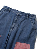Patched Double Knee Denim Pants