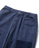 Patched Double Knee Cotton Pants