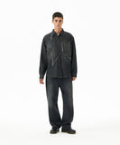 STAR RAW CUT DENIM SHIRT