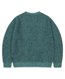 MIXED HAIRY KNIT CARDIGAN