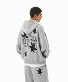 PRAY APPLIQUE ZIP UP HOODIE
