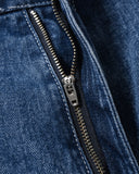 Patched Double Knee Denim Pants