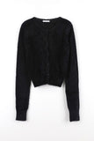 Rabbit Crop Fur Cardigan