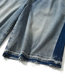 [AG] Side Washed Denim Half Pants