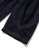 [AG] Long Tuck Wing Balloon Denim Pants
