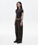 BUTTON-UP COLLAR KNIT