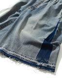 [AG] Side Washed Denim Half Pants