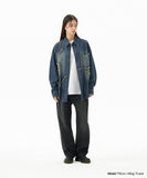 STAR RAW CUT DENIM SHIRT
