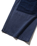 Patched Double Knee Cotton Pants