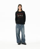WASHED DART DENIM PANT