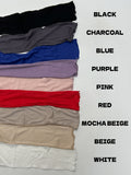 Color Tencel Rib Knee Socks