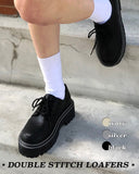 DOUBLE STITCH LOAFERS