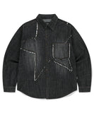 STAR RAW CUT DENIM SHIRT
