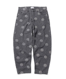 SMILE PATTERN DENIM PANTS