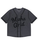 SERIF LOGO BASEBALL SHIRT