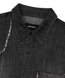 STAR RAW CUT DENIM SHIRT