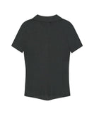 BUTTON-UP COLLAR KNIT