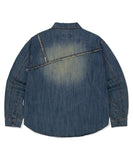 STAR RAW CUT DENIM SHIRT