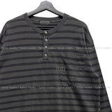 Love Pigment Henley Neck Long Sleeve T-Shirt