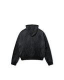 Two Tone Knit Hoodie Zip-Up