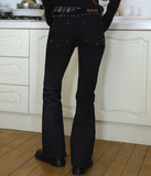 Brushed) Royal Stud Bootcut Denim