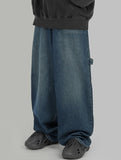 Border pocket balloon jeans