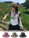 STAR COW BUCKET HAT