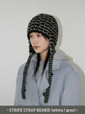 STRIPE STRAP BEANIE