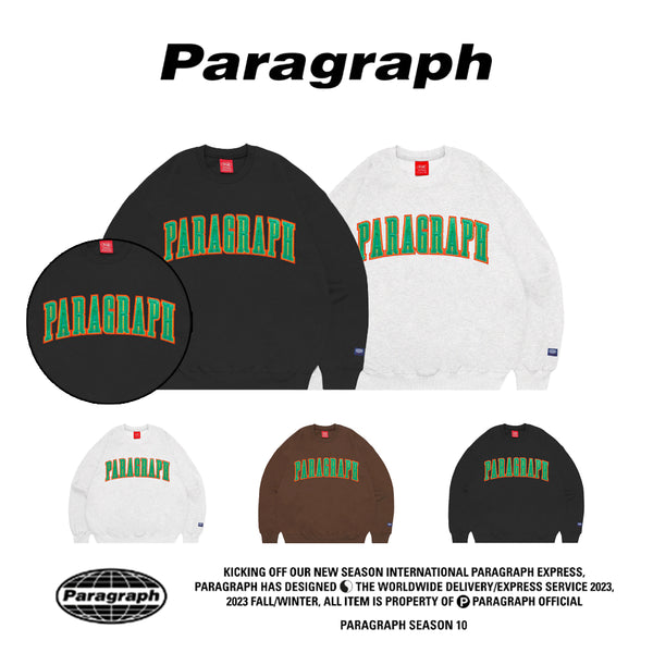 Paragraph(パラグラフ) - サテンロゴステッチクルーNo.10-027 / SATIN LOGO STITCH CREW No.10-027  – einz.jp