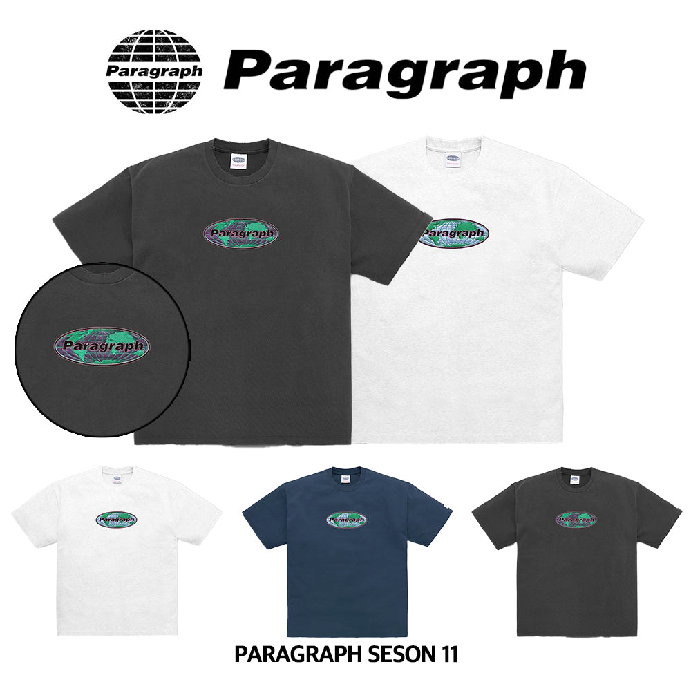 no.022 PARAGRAPH EARTH LOGO PATCH T SHIRT