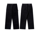 Dark Double Knee Denim Pants