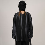 Ken Oil Washing Waffle Long Sleeve T-Shirt
