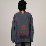 Attractive Pigment Long Sleeve T-shirt