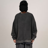 Wave sleeve sweatshirt