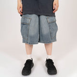 Laya Cargo Bermuda Denim