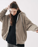 Waffing hoodie zip-up