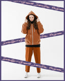 Waffing hoodie zip-up