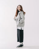 Waffing hoodie zip-up