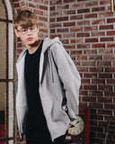 Waffing hoodie zip-up
