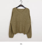 Hitty Alpaca V-neck Overfit Knit