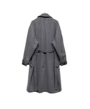 [MADE] wool maxi trench mac coat