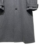 [MADE] wool maxi trench mac coat