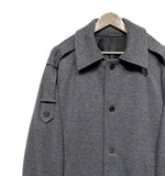 [MADE] wool maxi trench mac coat