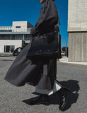 [MADE] wool maxi trench mac coat