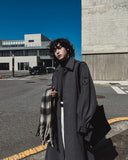[MADE] wool maxi trench mac coat