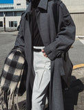 [MADE] wool maxi trench mac coat