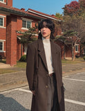 Foal dart wool maxi coat