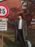 Foal dart wool maxi coat