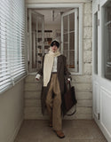 Ray stripe maxi coat